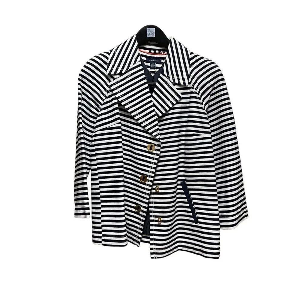 🌟Tommy Hilfiger 🌟Bkack Striped Jacket